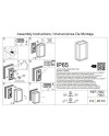 CHAMONIX * APLIQUE EXTERIOR GRIS OSCURO  LED IP65   - 9W - CCT 2700K-3200K-4000K